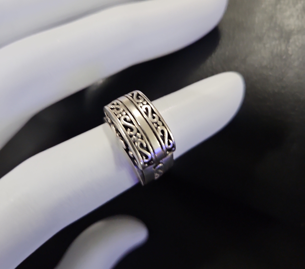 Solid 925 Ring S Pattern - image 1